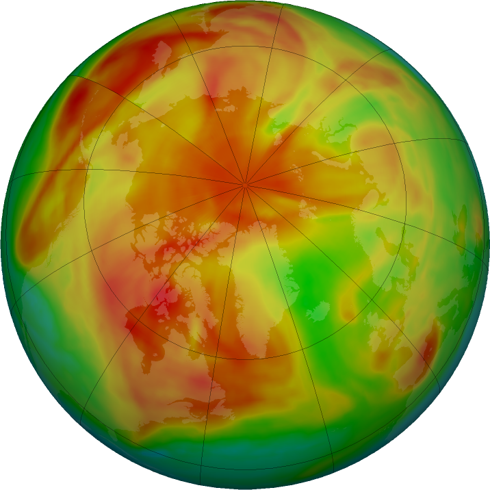 Arctic ozone map for 11 April 2018